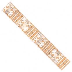 ruban en liege motifs argentes 25 cm 2 m