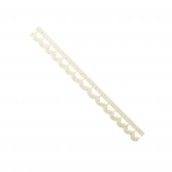 ruban dentelle en coton ecru breloque 1 cm x 2 m
