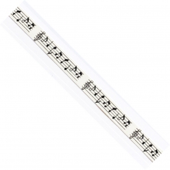 ruban en coton partition musique noir 15 cm x 2 m