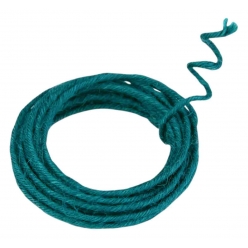 cordon de jute armee bleu canard 02 cm x 3 m