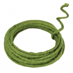 cordon de jute armee kaki 02 cm x 3 m