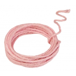 cordon de jute armee rose 02 cm x 3 m