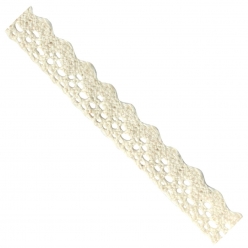 fabric tape ruban dentelle adhesif beige 15 cm x 1 m