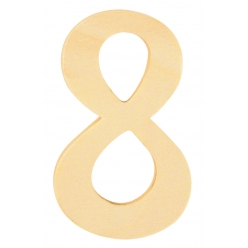 chiffre en bois 6 cm chiffre 8