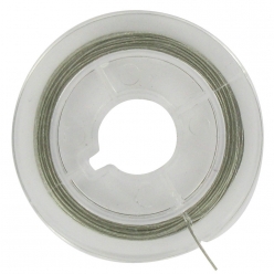 fil cable argente 045 mm x 10 m