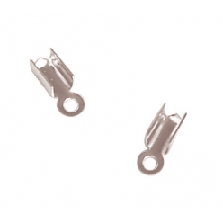 embout a plier 8 mm argente 50 pieces
