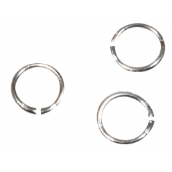 anneaux brises ronds 5 mm argente 100 pieces