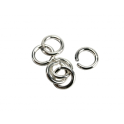 anneaux brises ronds 7 mm argente 100 pieces