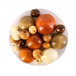 perles en bois vernies 07 a 2 cm 50 pieces