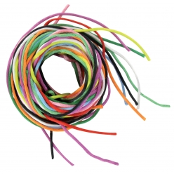 cordon en satin 2 mm 2 m assortiment de 10 fils