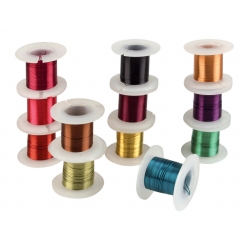 fil en metal bijoux a crocheter o04 mm 3 m assort x12