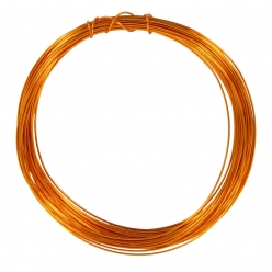 fil en metal bijoux a crocheter o04 mm x 10 m orange
