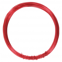 fil en metal bijoux a crocheter o04 mm x 10 m rouge