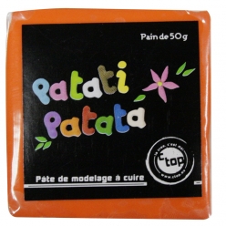 pate polymere a modeler patati patata orange 50 g