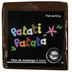 pate polymere a modeler patati patata brun 50 g