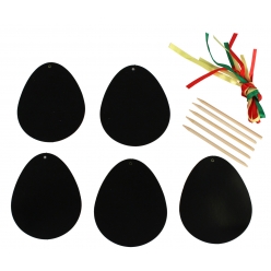 oeufs de paques a gratter 11 x 9 cm 5 pieces