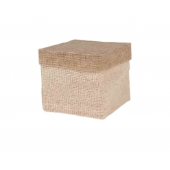 boites en lin carre 5 x 5 x 45 cm 4 pieces