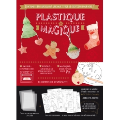 plastique magique translucide noel traditionnel 20 x 28cm x 3 pcs