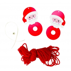 kit pompon pere noel 105 x 55 cm rouge x 1 pcs