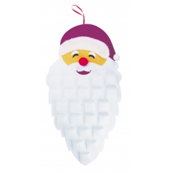 calendrier de l avent feutrine pere noel 79 x 42 cm