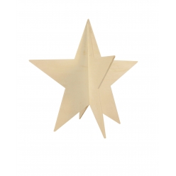 etoile bois a assembler 30 x 04cm