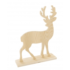 cerf bois 20 x 15 x 06cm