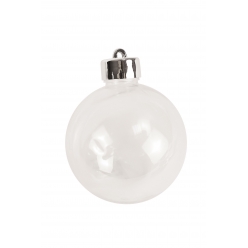 boule plastique avec bouchon a visser 6cm x 4 pcs
