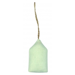 suspension maison tissu coton naturel 8 x 45 x 2 cm