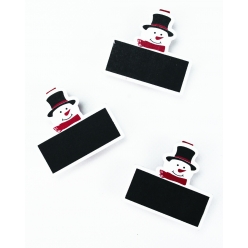 pinces bonhomme de neige ardoise 45 x 5 x 15cm x 3 pcs