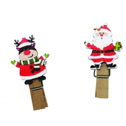 pinces a linge pere noel rennes 4 x 2 x 1 cm x 10 pcs