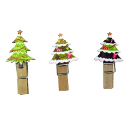 pinces a linge sapins 4 x 2 x 1 cm x 10 pcs