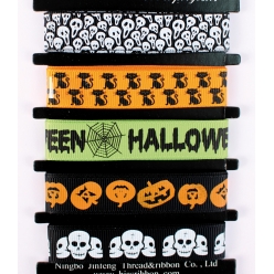 rubans halloween gros grain 1m x 15cm x 5 pcs