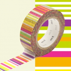 masking tape mt multi lignes vives  multi border vivid