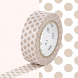masking tape mt pois beige  dot milk tea