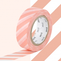 masking tape mt rayures saumon  stripe salmon