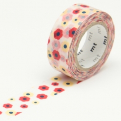 masking tape mt kids multicolore flower