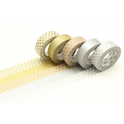 masking tape mt boite de 5 rouleaux assortis noel
