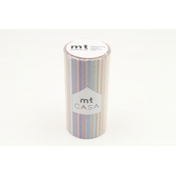 masking tape mt 100 mm casa multi lignes vives  multi border pastel