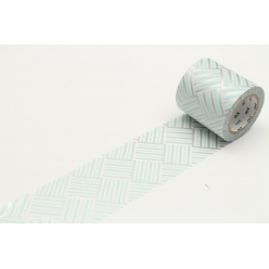 masking tape mt 50 mm casa raye tressage bleu argent  corner izumi