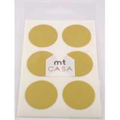 masking tape mt casa seal sticker rond 3 en washi or  gold