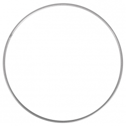 armature abat jour cercle o 25 cm argent