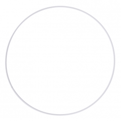 armature abat jour cercle o 25 cm blanc