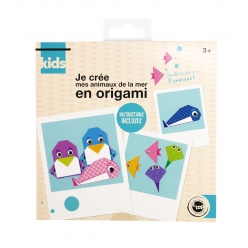 carnet origami 152 x 152 cm les animaux de mer x 16 feuilles