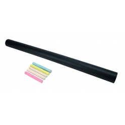 tableau noir en rouleau 45 x 150 cm craies incluses x 5 pcs