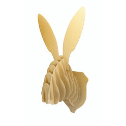 maquette en carton a assembler trophee lapin 235 x 50 x 22cm