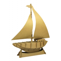 maquette en carton a assembler voilier 36 x 45 x 10 cm