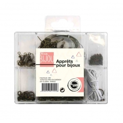 accessoires pour creations de bijoux laiton pack 400 pcs valisette