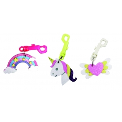 kit porte clefs feerie porte clefs x 3 formes mousse x 17 pcs