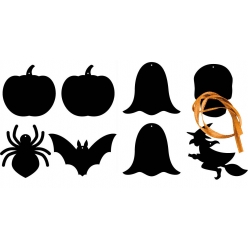 formes halloween a gratter 8 a 10 cm x 8 pcs grattoir