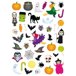 gommettes halloween x 88 pcs